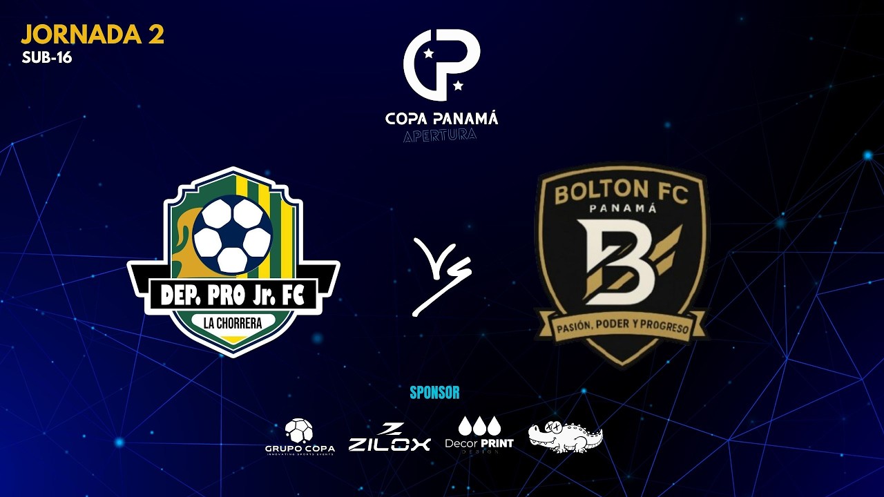 Copa Panamá Apertura 2026 - Jornada 2 - Sub-16 Deportivo Pro junior VS Bolton Academy