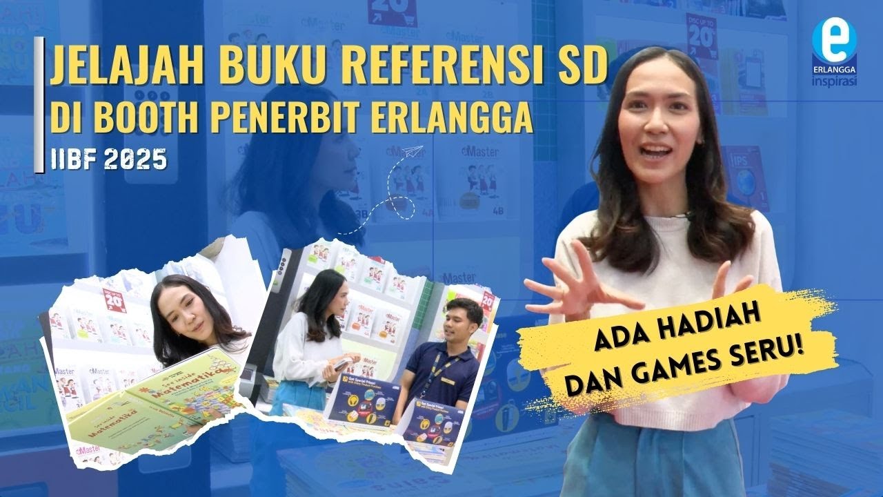Jelajahi Buku Referensi SD di Booth Penerbit Erlangga IIBF 2025