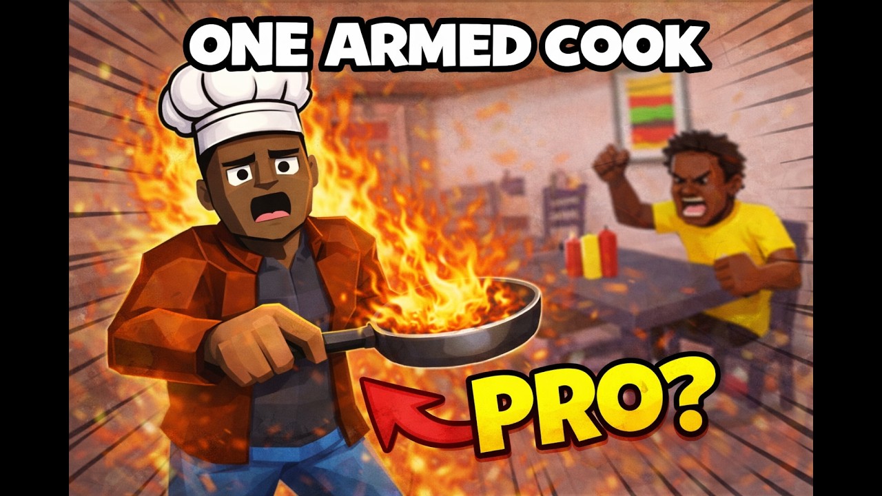One Armed Cook | Sobrevivendo Sozinho no Restaurante 🧑‍🍳🔥