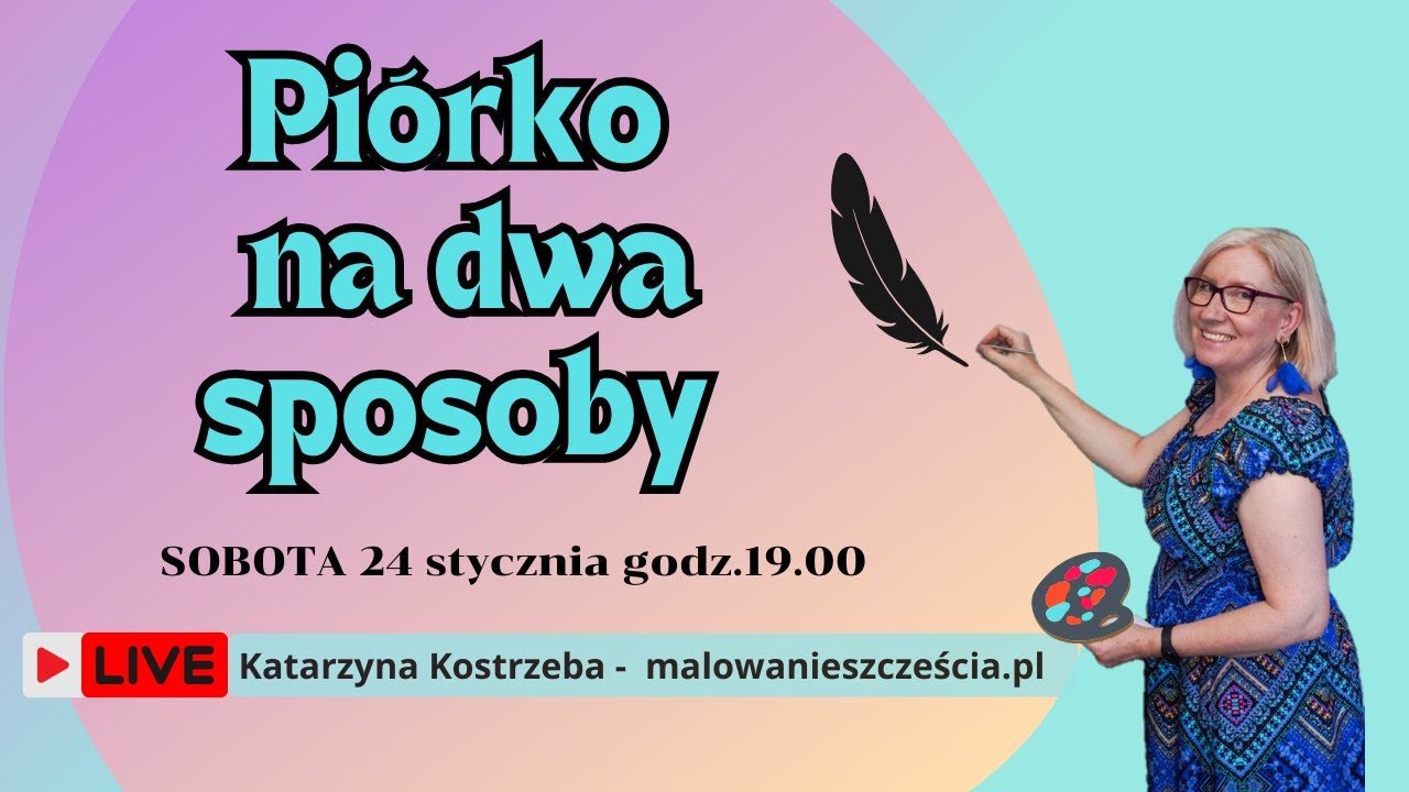 Piórko- realistycznie i dekoracyjnie