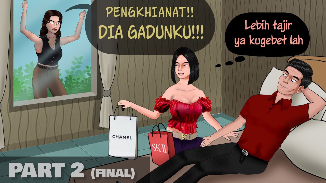 Persaingan Ani ani 2 - Gadun digebet si ular Rizka #ANIMASIDRAMA | Kartun Animasi Drama Pelakor