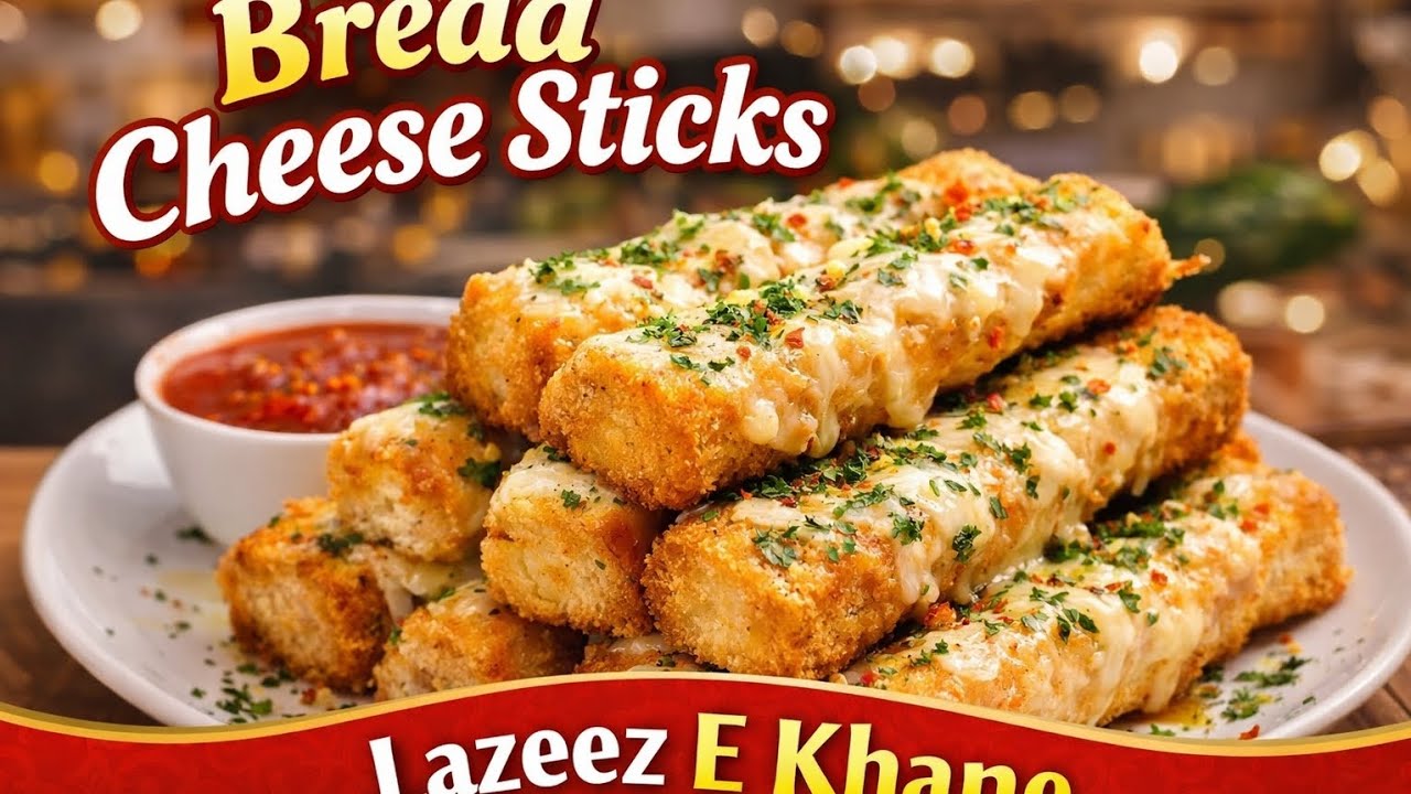 Cheese bread sticks 🥖 ramzan special recipe iftar party m bnaoge to sb recipe puchge 😋🧿🫓