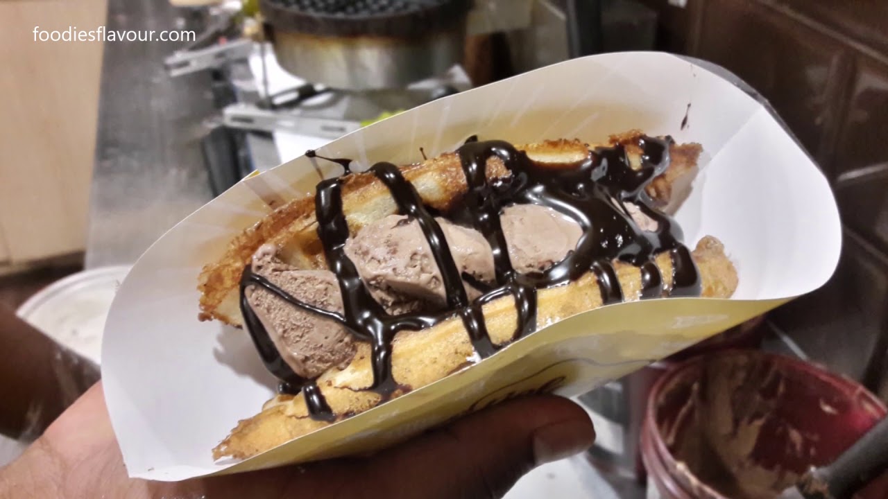 Chocolate Ice Cream Waffle | Chocolate Overload Dark Waffle | @ The Belgian Waffle Co