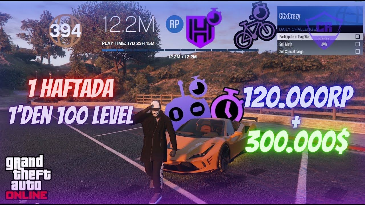 GTA 5 Online – Hızlı Level Atlama Yöntemleri | 1Hafta'da 1’den 50 Level!