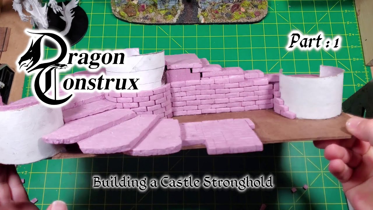 Building a D&D Castle Stronghold, XPS foam Terrain Build, Warhammer gaming terrain Part 1