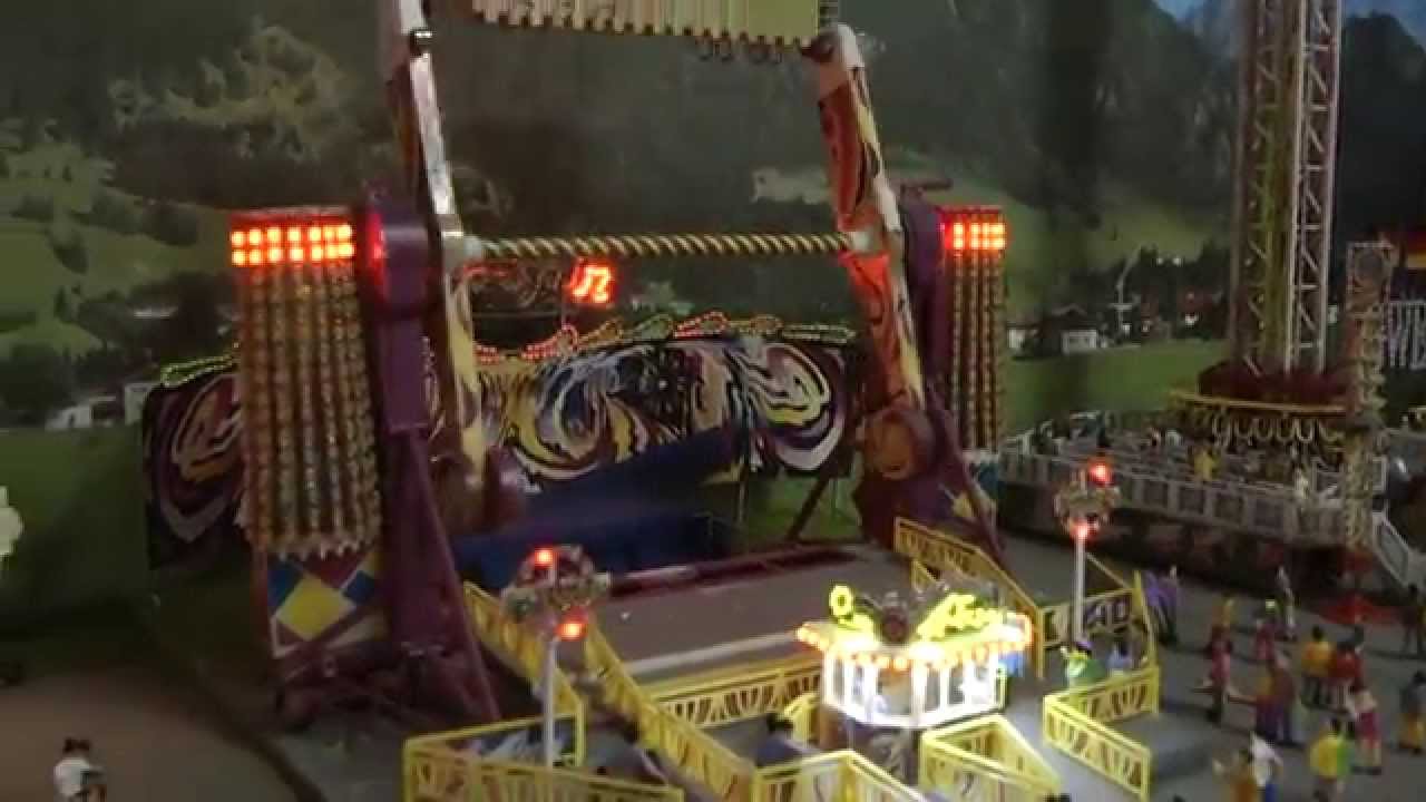 Wolfgangs Kirmes Faller Volmer im Bau mit LED beleuchtung auf der Modellbahn