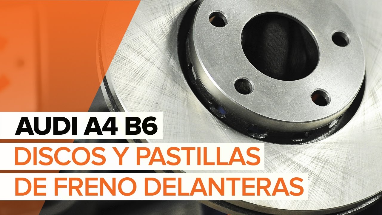 Cómo cambiar los discos y pastillas de freno delanteras en AUDI A4 B6 [INSTRUCCIÓN]