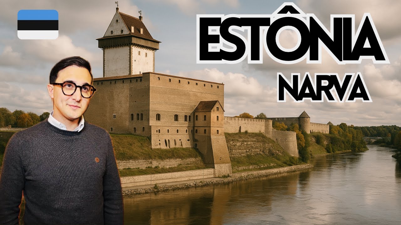 ATRAVESSANDO da  RÚSSIA para A ESTÔNIA: CONHEÇA NARVA! | ESTÔNIA 02