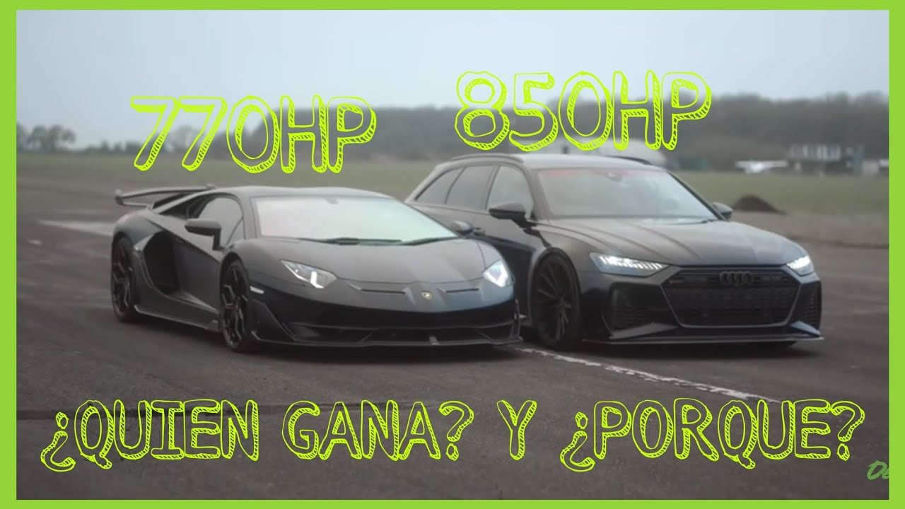 Lamborghini SVJ vs Audi RS6 850HP