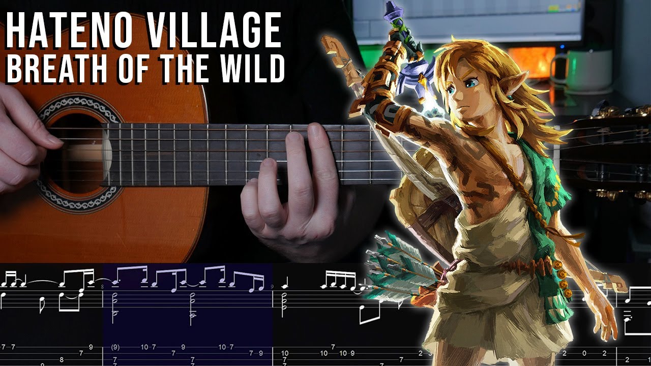 Hateno Village - The Legend of Zelda: Breath of the Wild - Fingerstyle Guitar Tutorial + TAB