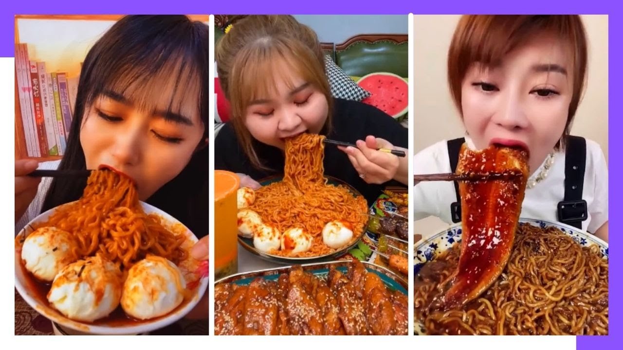 Chines Comendo Macarrão 🐙 (Mukbang Noodles) ASMR Chinese Food | Eating Show #239