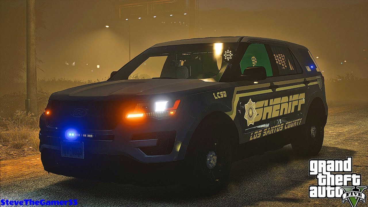 Шерифский патруль|| Мод GTA 5 Lspdfr|| Харрис #lspdfr #stevethegamer55