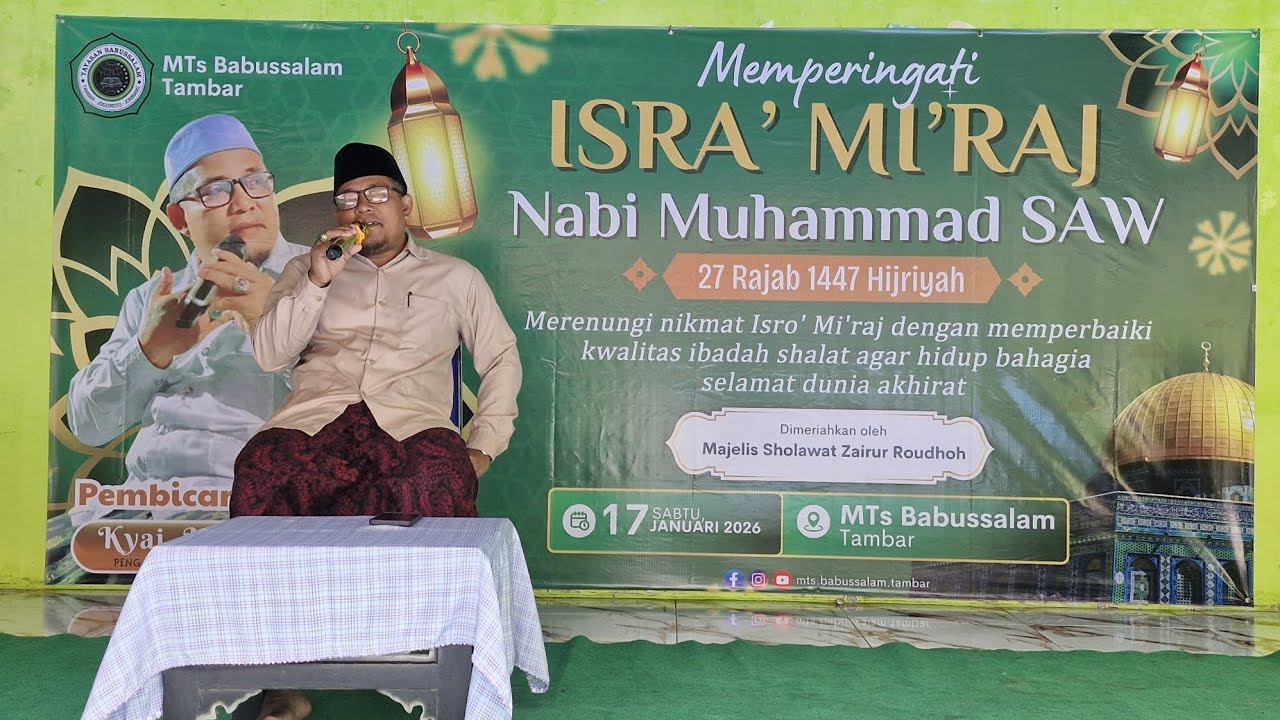 Peringatan Isra' Mi'raj Nabi Muhammad SAW 1447 H di MTs Babussalam Tambar
