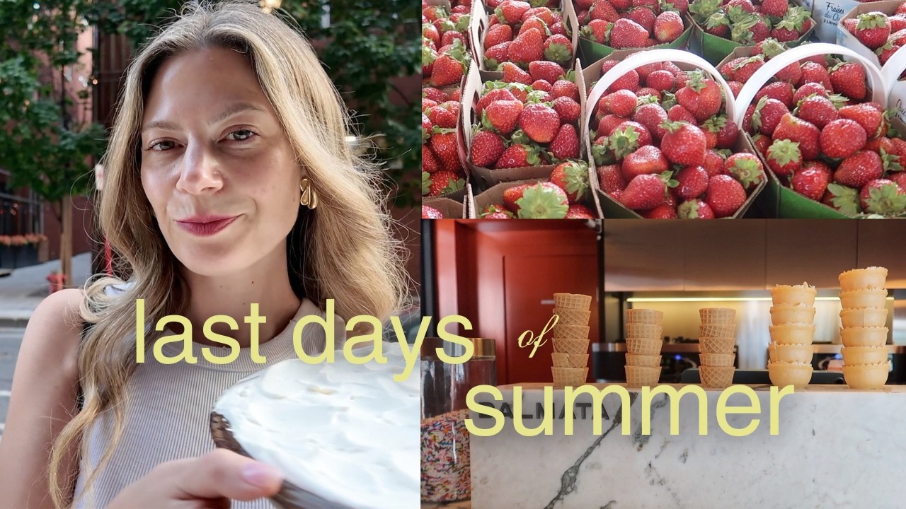 Homebody Diaries | making the most of summer before it ends 🍓