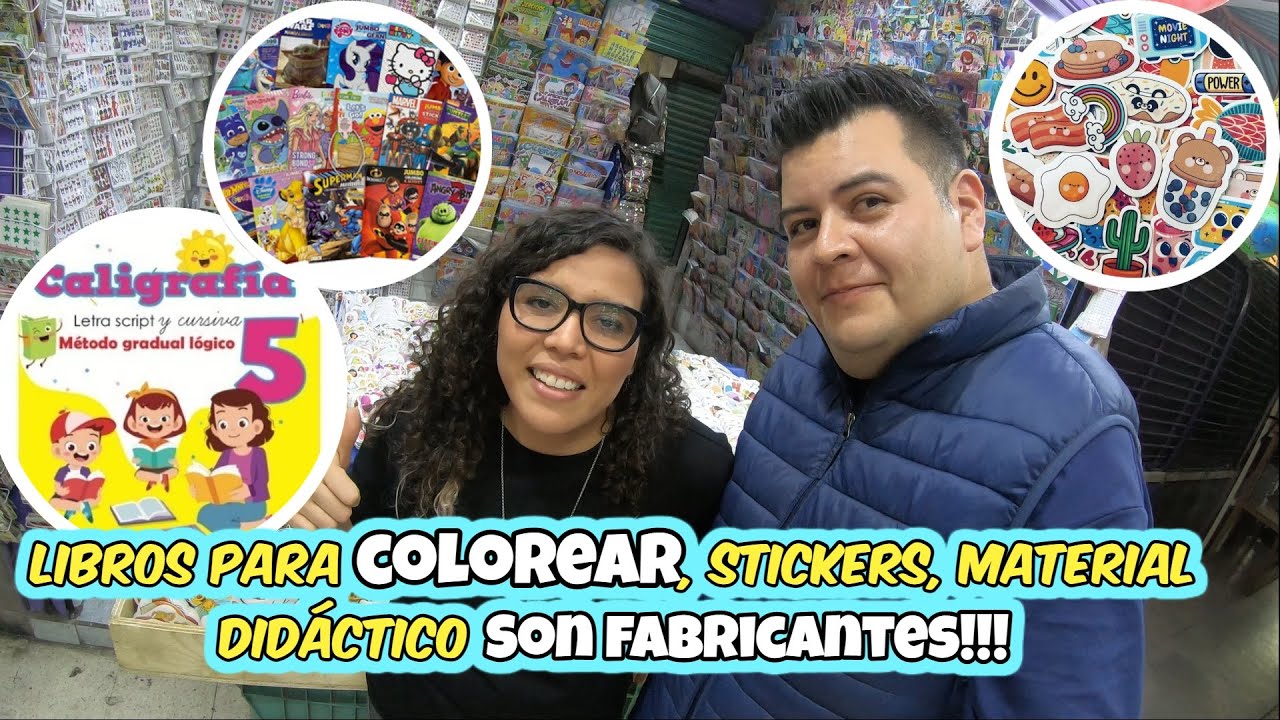 ¿Dónde comprar 🎀 CALCOMANIAS, STIKERS, material didáctico 👑🌈y libros para colorear de fabricantes?