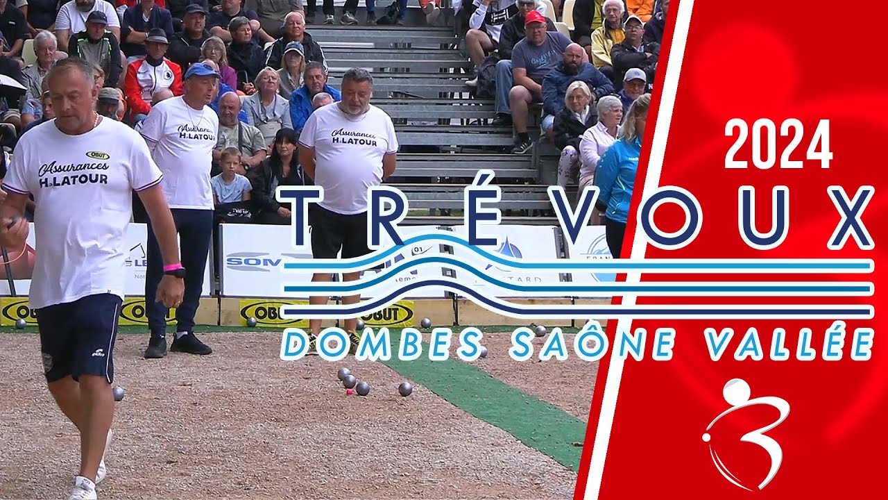 Demi-finale QUINTAIS vs HATCHADOURIAN : Supranational triplette à pétanque de Trévoux 2024