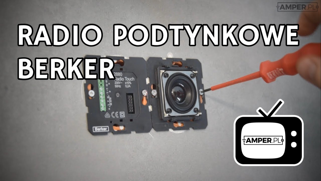 Montaż radia podtynkowego [BERKER Radio Touch]