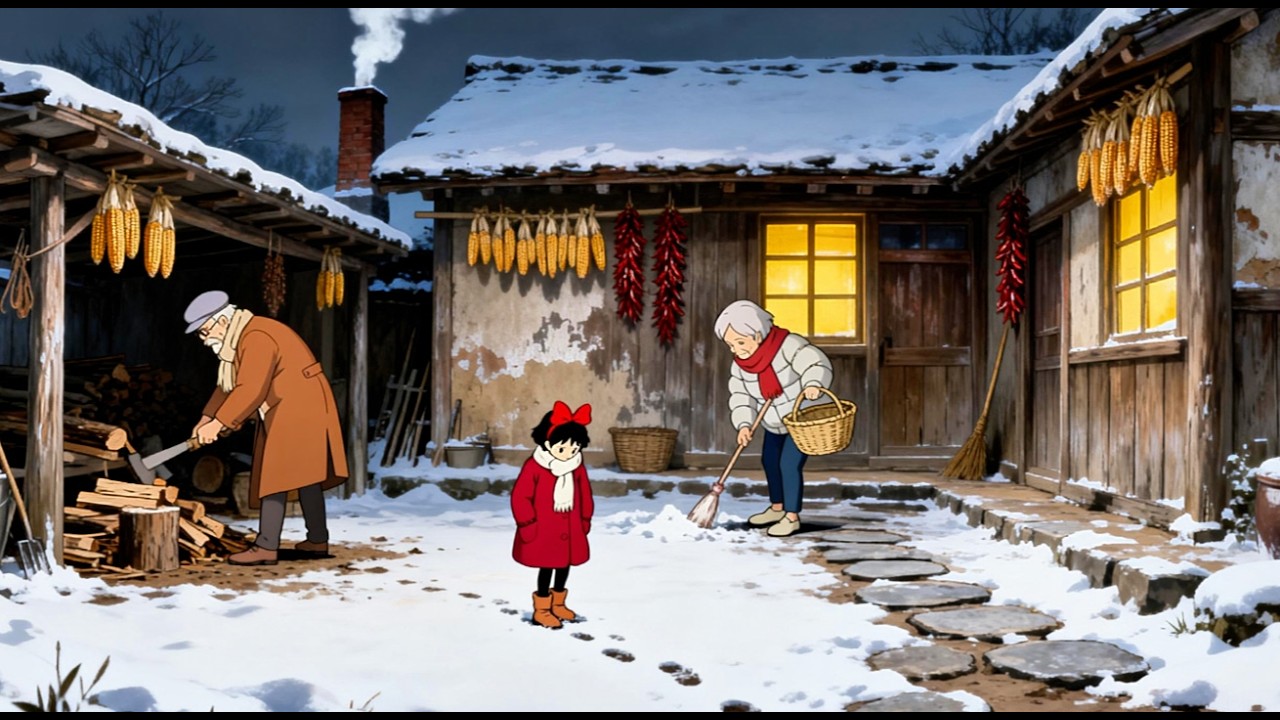 🎄✨Christmas A Peaceful Winter Week With My Grandparents Moments Warm the Heart | Ghibli Style Video