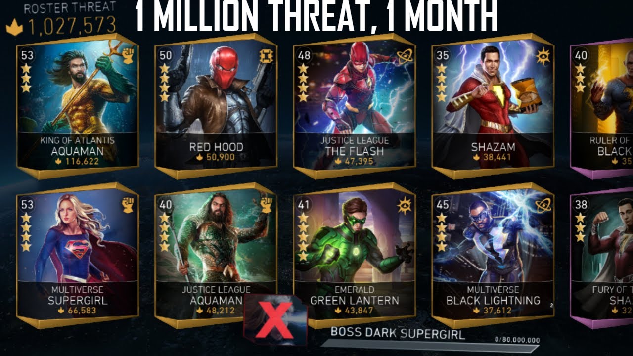1 Million Threat! And Defeating Dark Supergirl (Free to Play Ep.7) | Injustice 2 Mobile