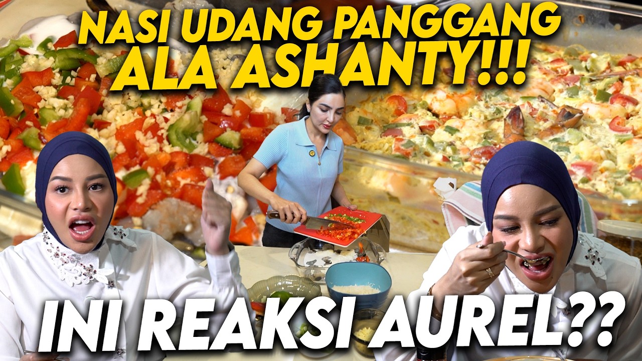 RESEP NASI UDANG PANGGANG SEHAT!! AUREL KETAGUHAN BANGET!!