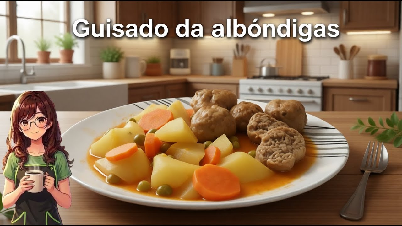 Guisado de Albóndigas caseras. Deliciosa receta paso a paso.