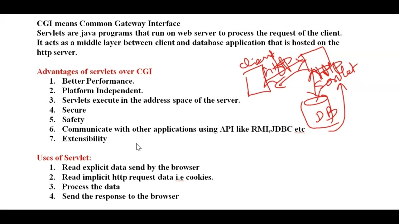 wt # 82 | Difference between Servlets and CGI | Purpose of Servlet Listeners