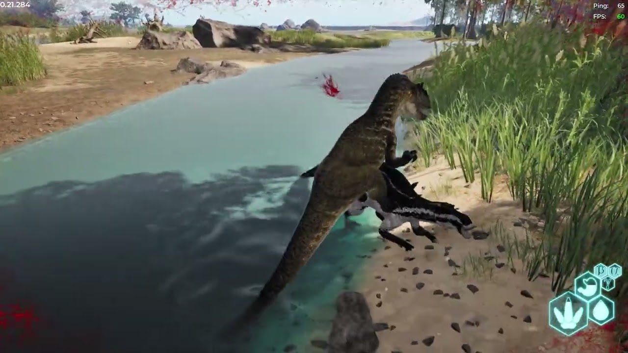 Allosaurus and Tyrannosaurus on hordetest
