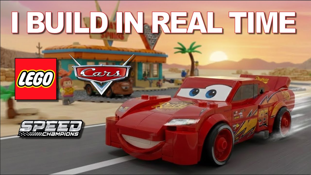 I Build Disney Pixar - Lightning McQueen - Lego 77255 In Real Time
