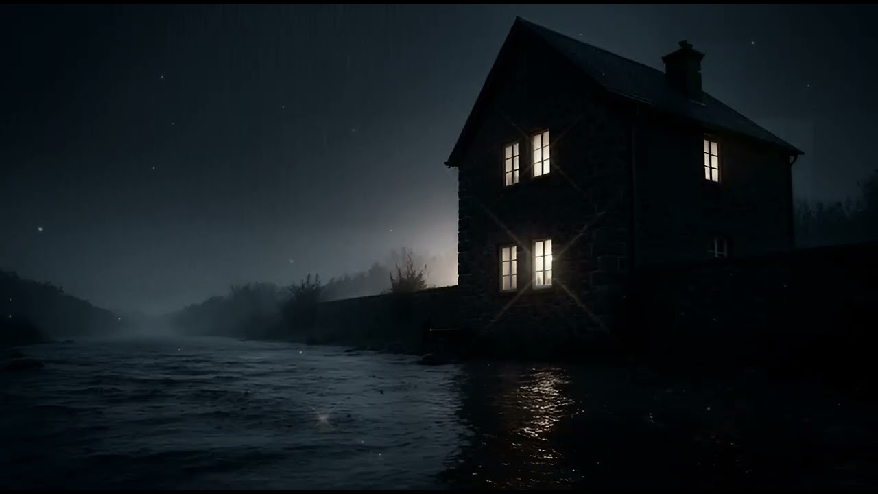 Cozy Rain Night at the Riverside 🌧️ Peaceful Piano Music for Deep Sleep - a rainy day in new york