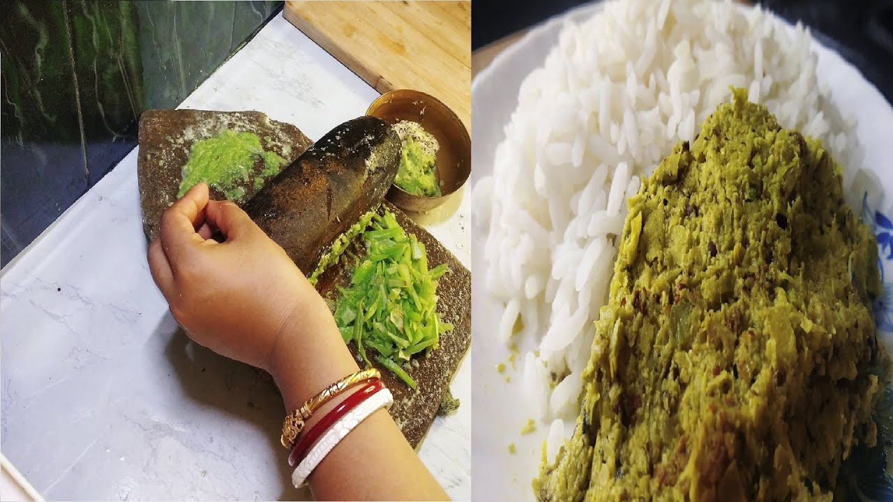 লাউয়ের খোসা বাটা - নিরামিষ রেসিপি | এক থালা ভাত শুধু এই বাটা দিয়েই খাওয়া হয় যাবে | Lau'er khosa Bata