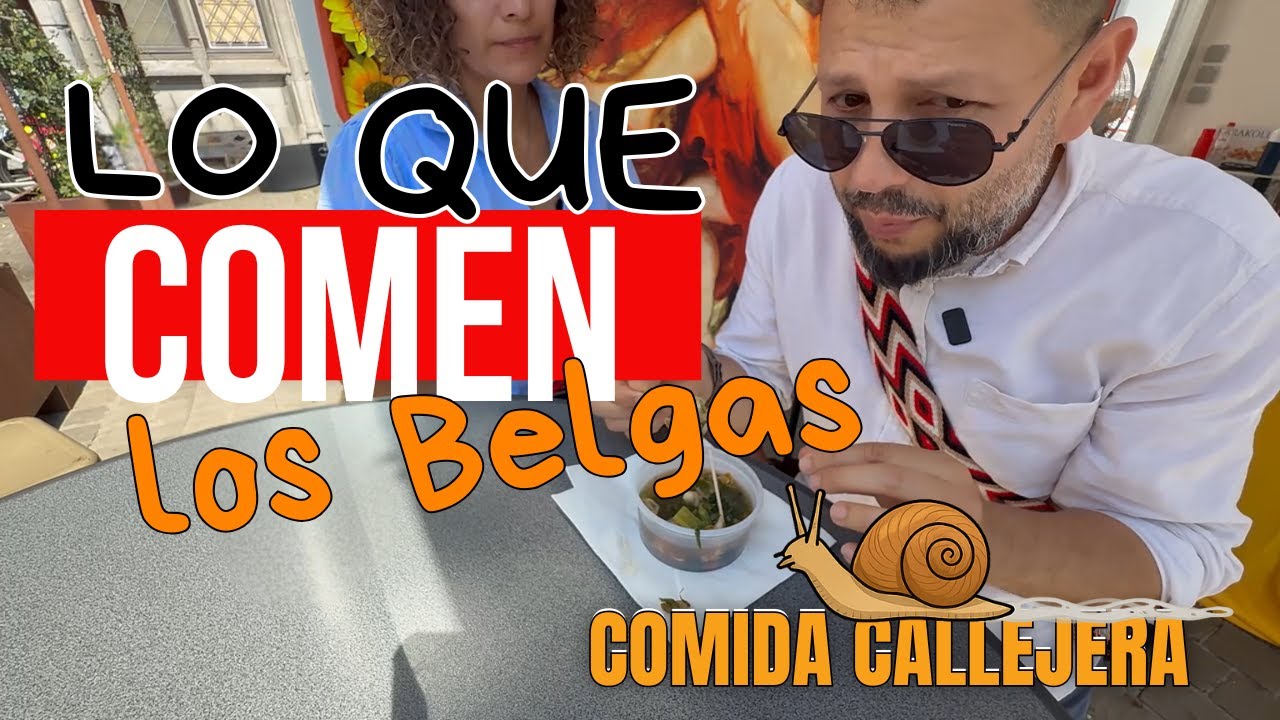 Probamos COMIDA EN LA CALLE 🐌 en la feria AMBERES  Belgica