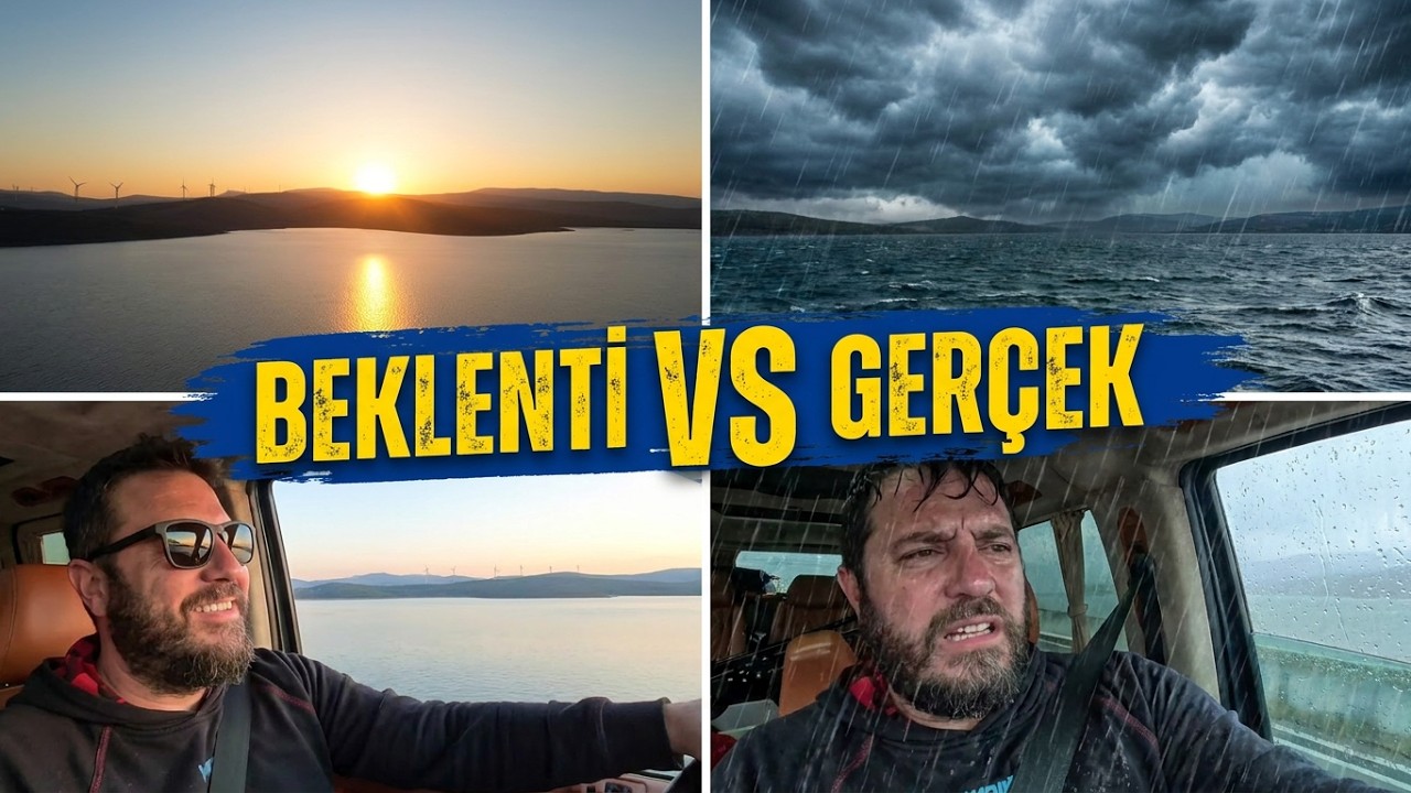 YAĞMUR SONRASI SOLUĞU DENİZDE ALDIM AMA YİNE FIRTINAYA YAKALANDIM.