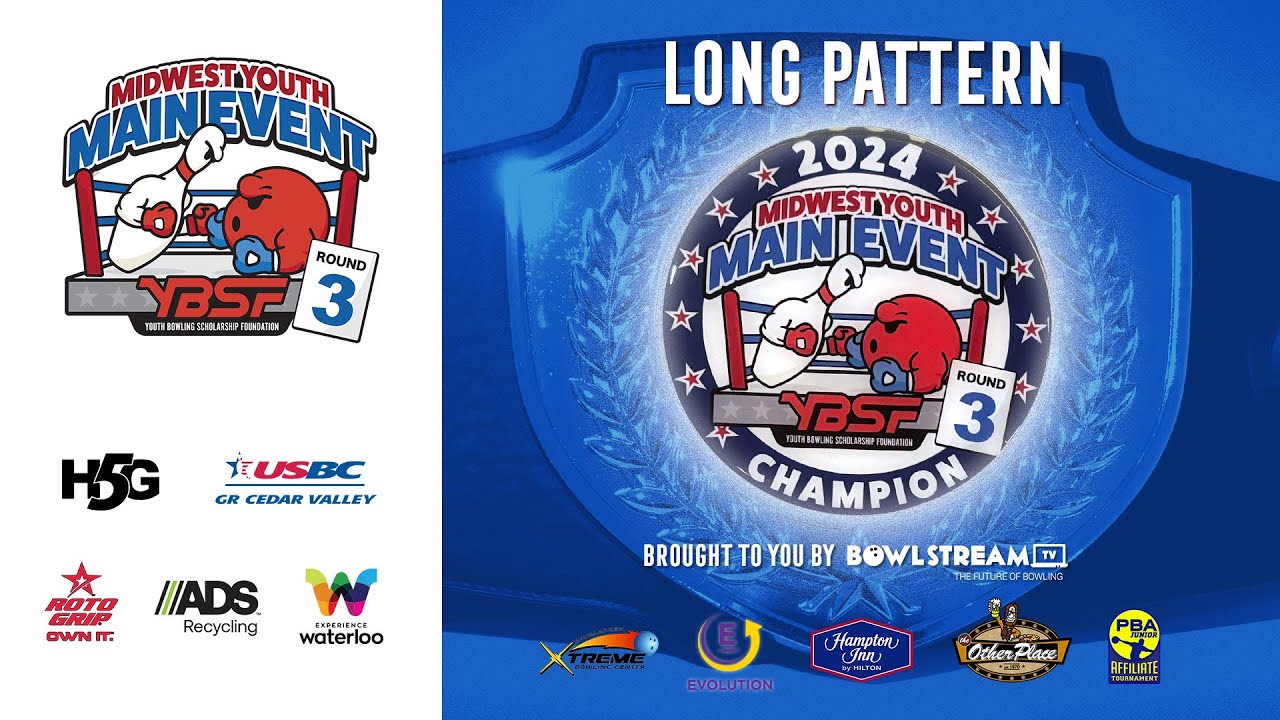 2024 Midwest Youth Main Event - Round 3 | Long Pattern | Youth Bowling