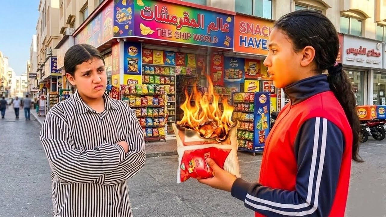 بنت صغيرة تغير من بائعة الشيبسى اللى بيكسب - شوف حصل اية ! 😱