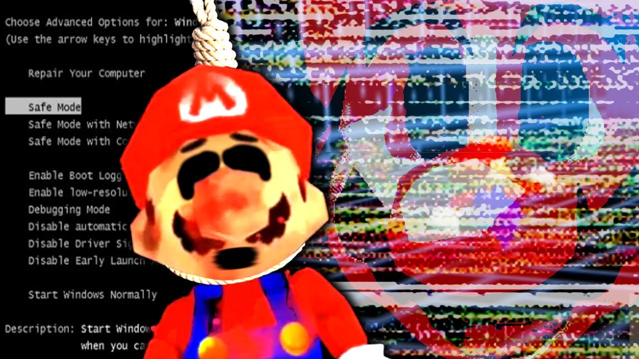 Этот хоррор-хак для Mario 64 испортил мой компьютер? (Страшный ROM-хак крипипасты Super Mario 64)