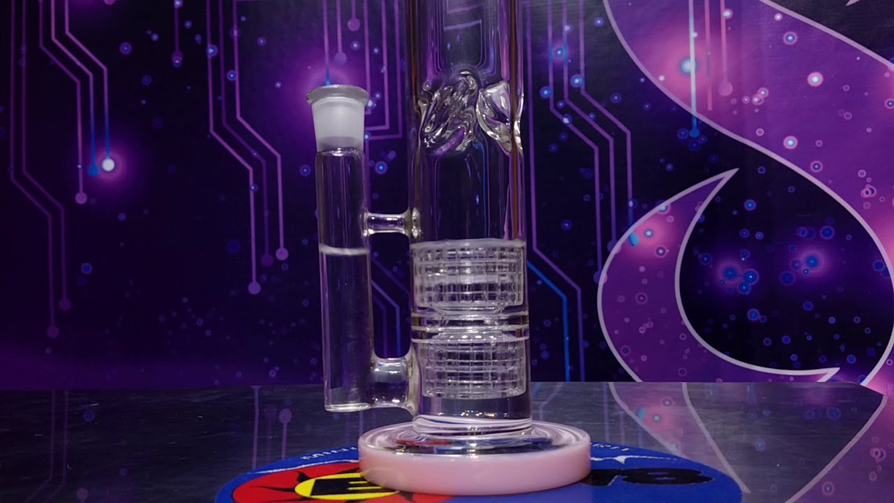 Elev8 Glass Function - Double Diamond Drill Perc Waterpipe