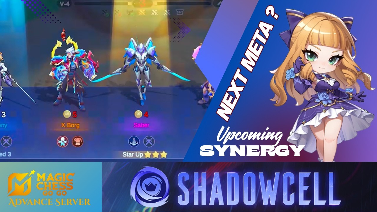 NEW META! SHADOWCELL Synergy + Guinevere Commander (Magic Chess GoGo Advance Server)