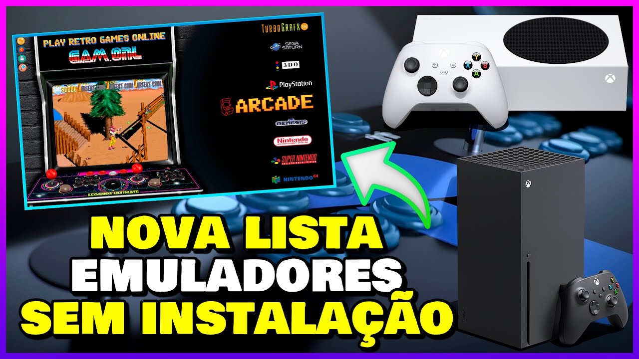 NOVA LISTA EMULADORES GRÁTIS XBOX ONE SERIES S/X !!!