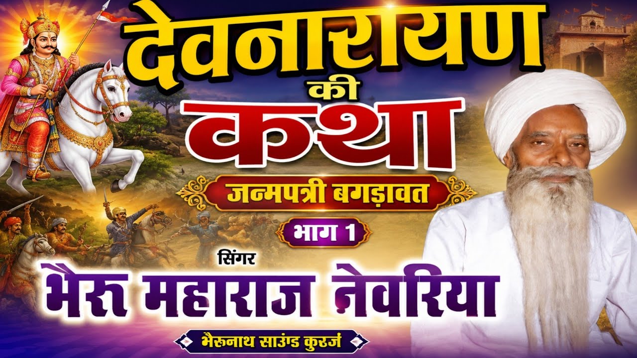 देवनारायण की कथा भाग 1#गायक भैरू महाराज नेवरिया#देवनारायण की जन्मपत्री
