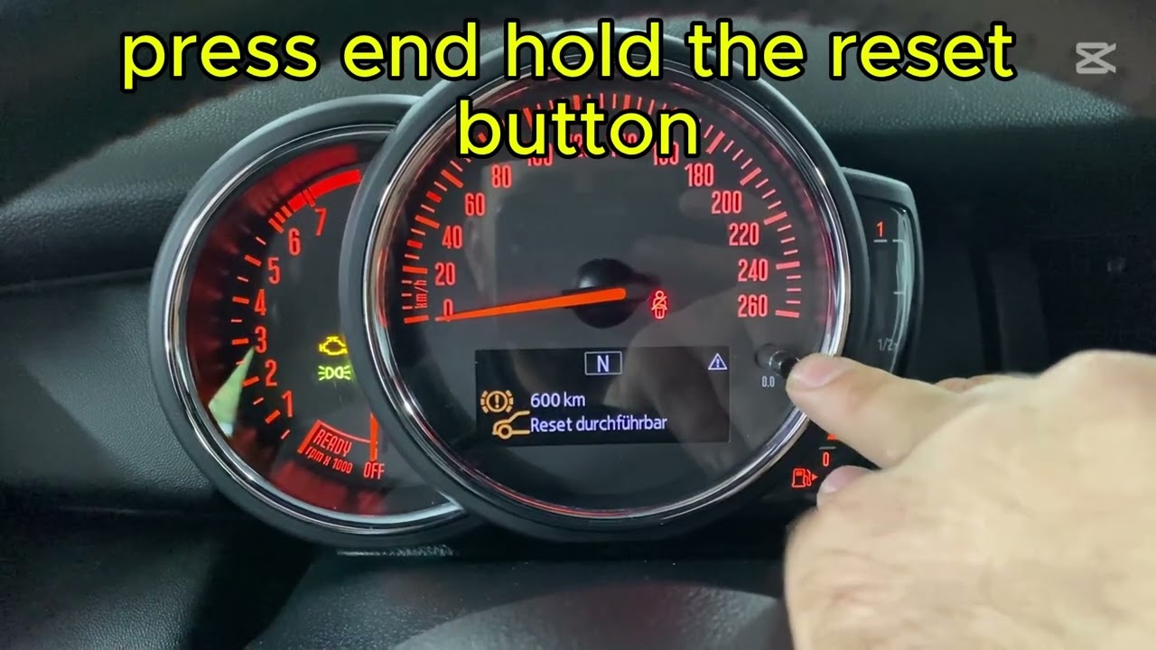 Mini service reset F55 F56 F57 Cooper One