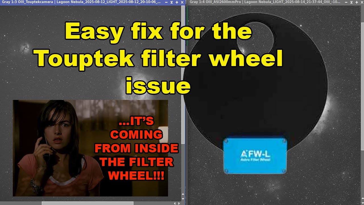 Easy fix for the Touptek filter wheel issue.