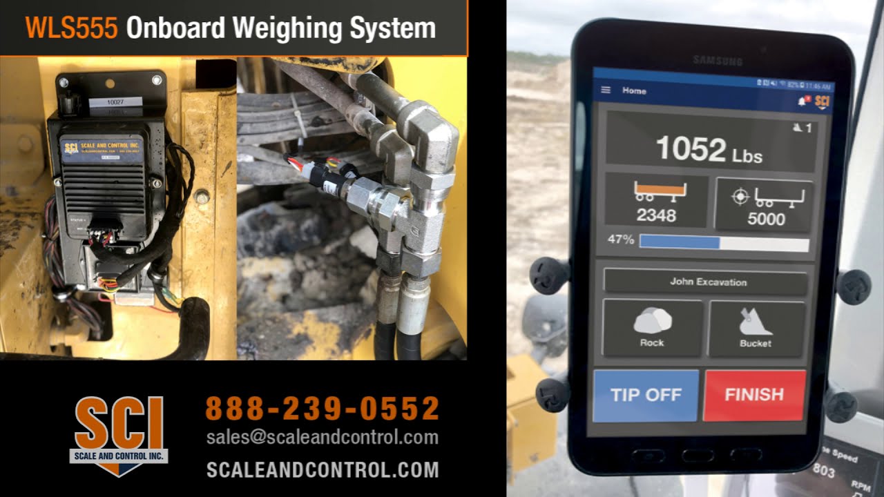 WLS555 Onboard Weighing System: Connect Tablet and Devices to WLS555 #wheelloader #wheelloaderscale