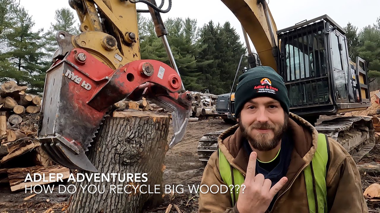 How do you recycle BIG wood?