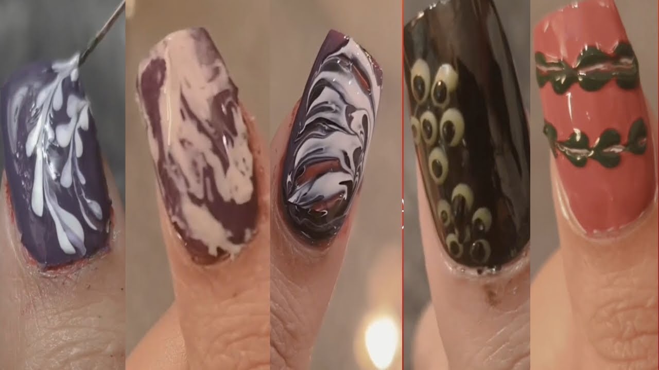 Simple nail art design at home 🏡||Nail art design for short nails #shorts #shortvideo 