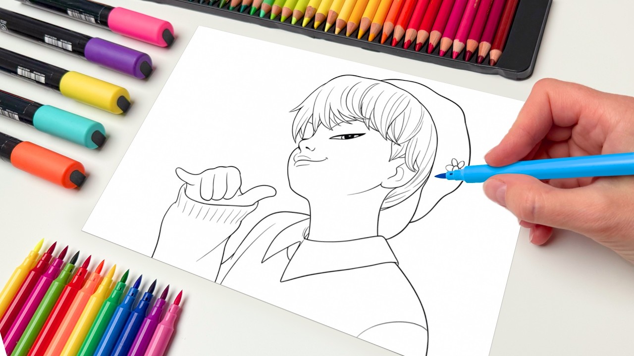 K-Pop Demon Hunters Baby Saja Boys Coloring Page