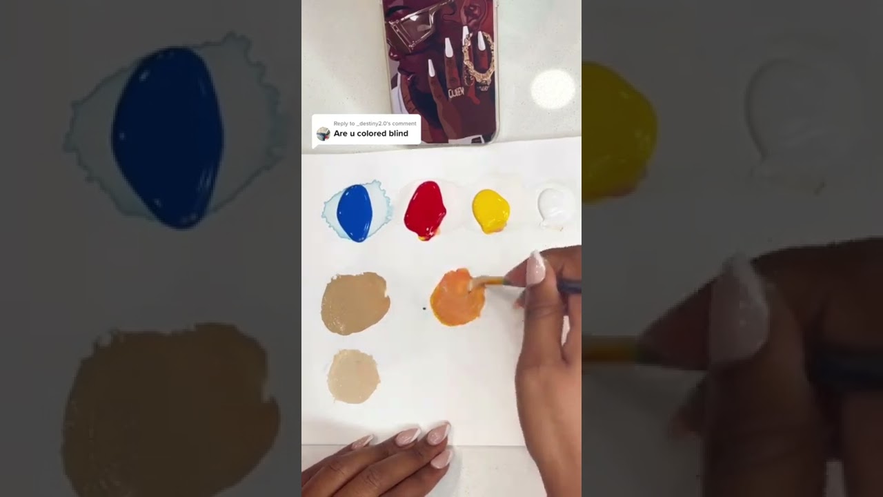 Mixing skin tones using my primary colors! 