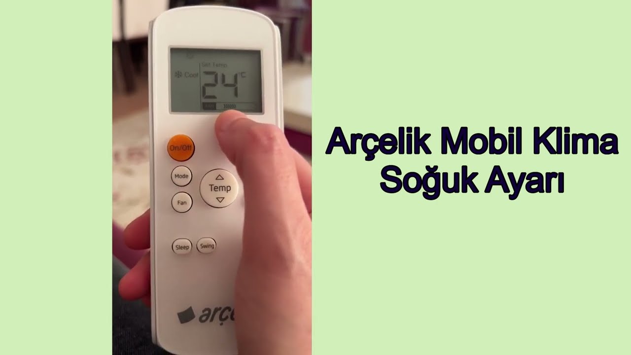 Arçelik Portatif Klima Soğuk Ayarı ( Beko Altus Grundig Mobil Klima Yaz Modu )
