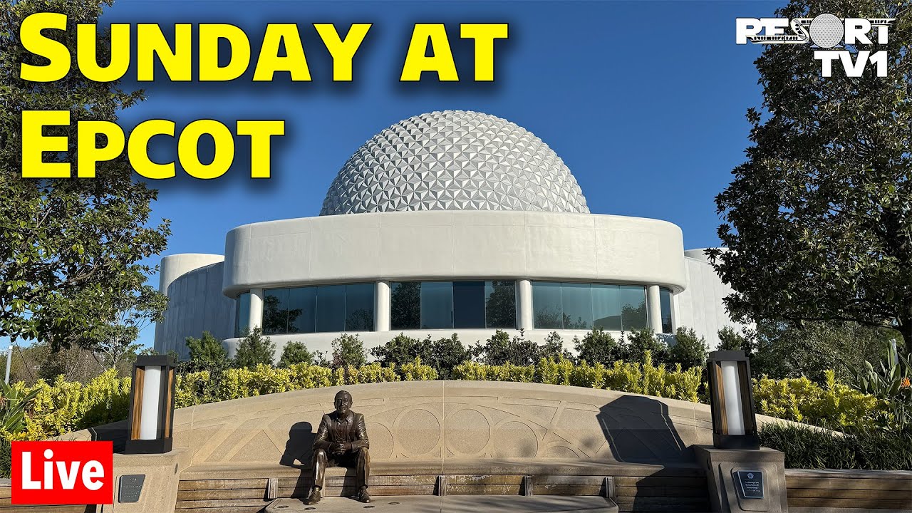 🔴Live: Sunday Morning at Epcot - Rides, Strolls & Shopping - Walt Disney World Live Stream