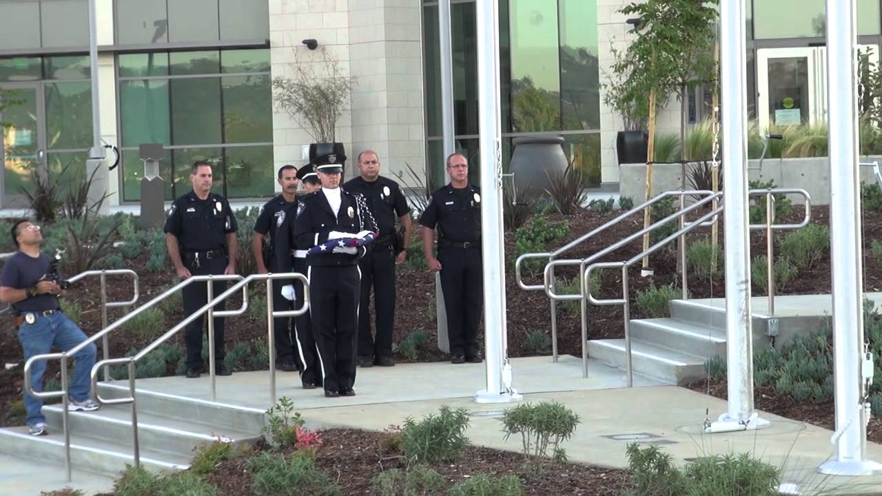 El Cajon PD Flag Raising - Marketing That Moves - Ron Cook Media