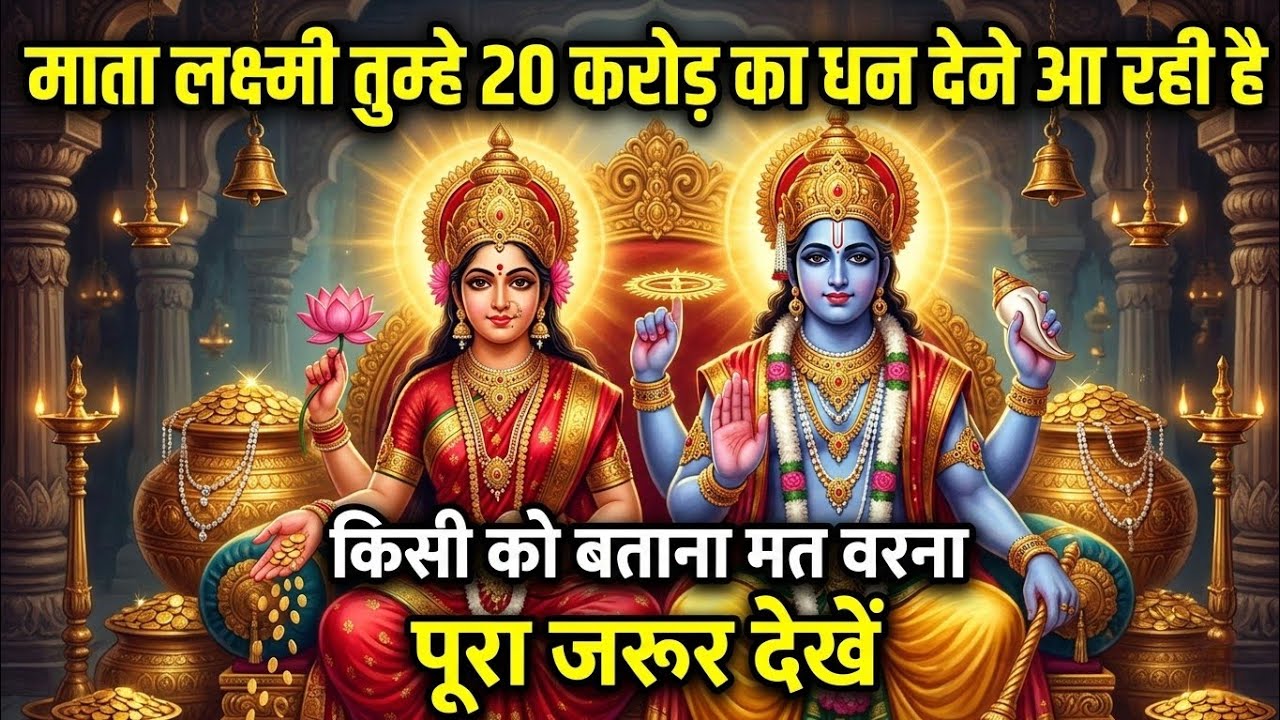 माता लक्ष्मी तुम्हे 20 करोड़ का धन देने आ रही है किसी को बताना मत वरना @MaaLaxmiBhaktiSms